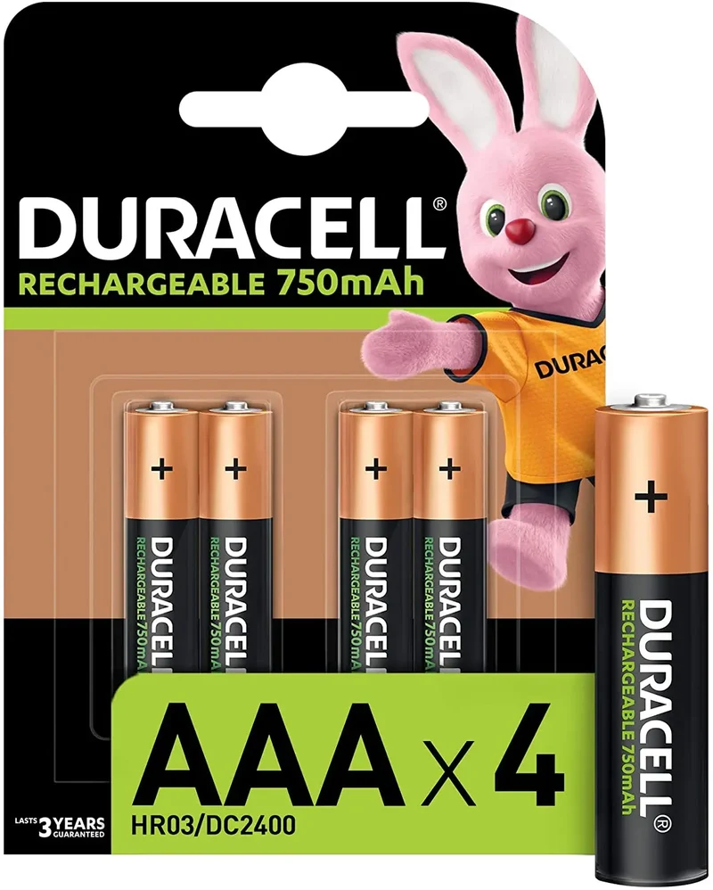 Accu DURACELL AAA 750A Plus Power - Blister de 4