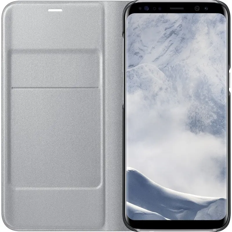 Samsung LED View Cover – Étui Galaxy S8 Argent | Affichage LED