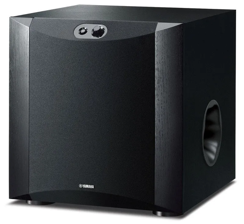 Yamaha NSSW300BL Twisted Flare Port Subwoofer in Black