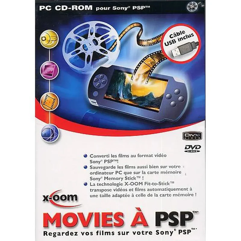OCCASION MOVIES A PSP + CABLE USB