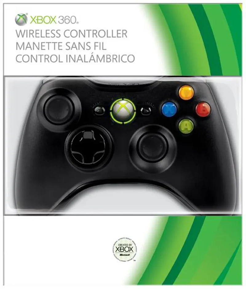 Microsoft Xbox 360 Wireless Controller - Manette de jeu - sans fil - noir - pour Microsoft Xbox 360