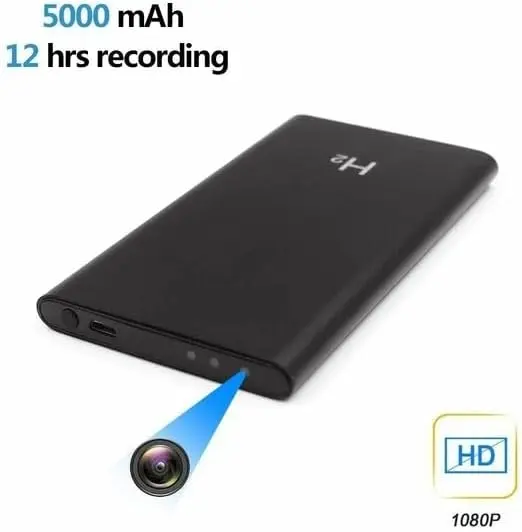 Power Bank avec caméra espion infrarouge Full HD 1080P Chargeur