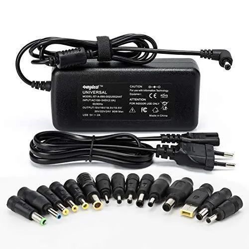 Tecin 90W Chargeur universel PC pour Ordinateur Portable HP Lenovo Asus Acer SAMSUNG APPLE