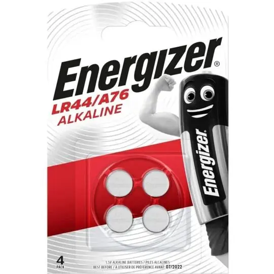 Pile Bouton Alcaline LR44/A76 1,5V ENERGIZER