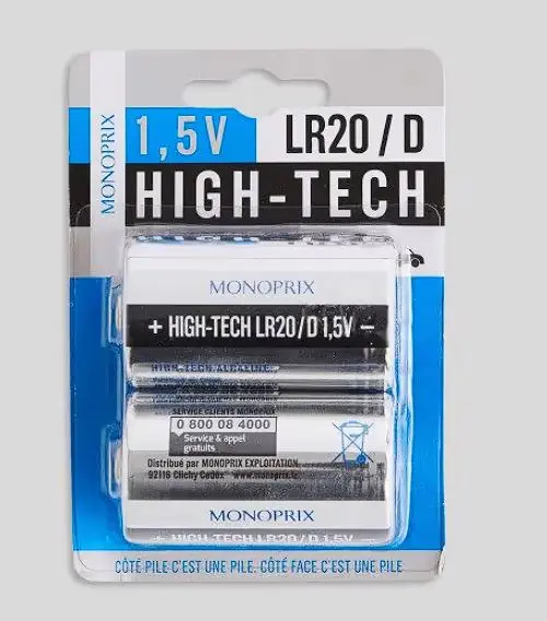 2 piles LR20/D High Tech HR20
