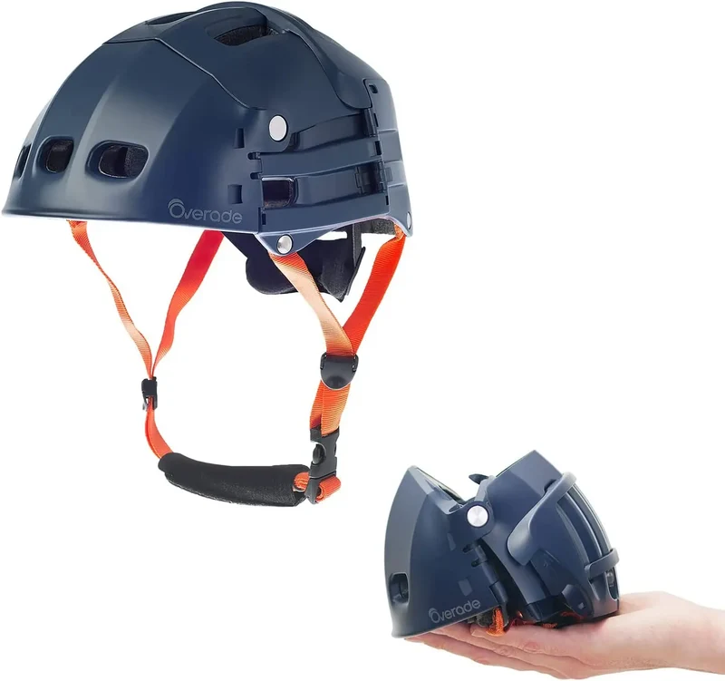 OVERADE Casque Pliable Plixi Fit pour vélo, Trottinette électrique, Overboard, gyroroue, Skateboard, Roller, VAE - Norme CE