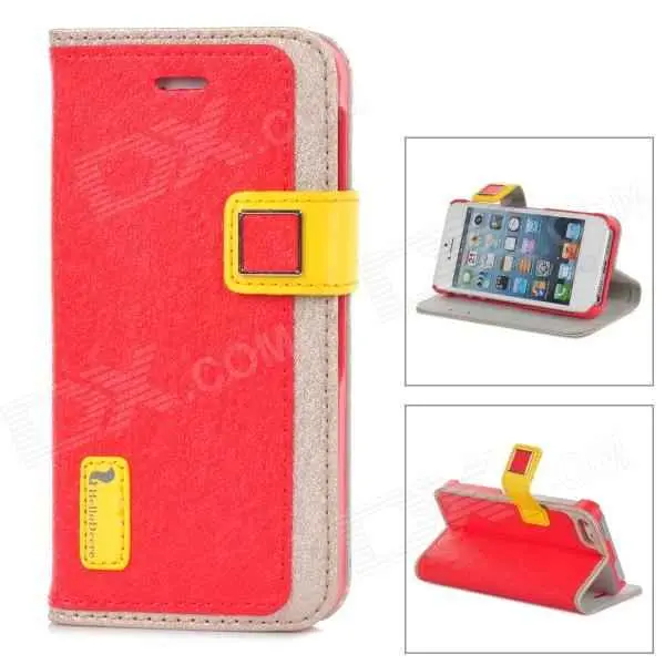 Coque étui housse Iphone 5/5S avec rabat