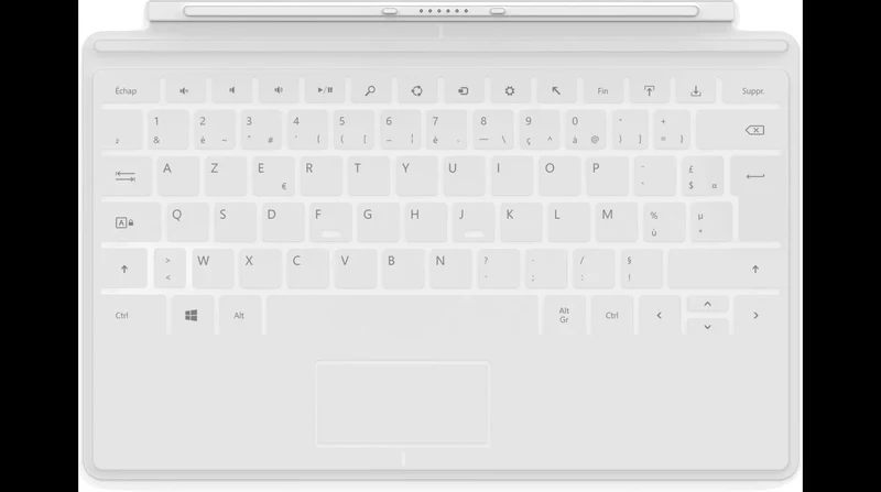 Microsoft Clavier Touch Cover pour tablette Surface BLANC