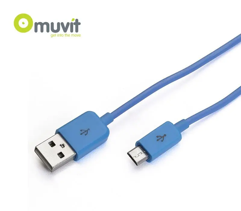 Câble chargeur / Synchronisation Bleu 1 mètre
