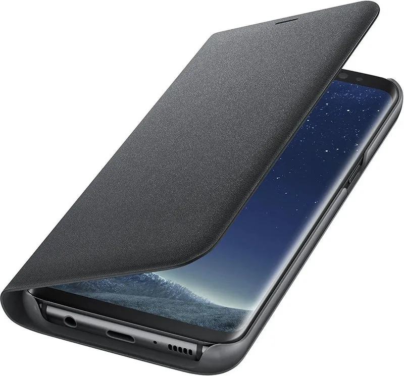 Protection pour téléphone mobile Samsung LED view cover (noir) - Samsung Galaxy S8