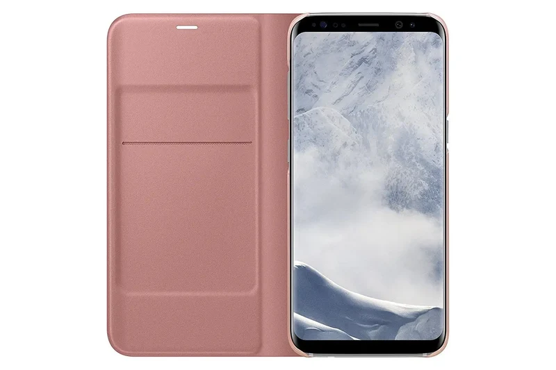Protection pour téléphone mobile Samsung LED view cover (ROSE ) - Samsung Galaxy S8