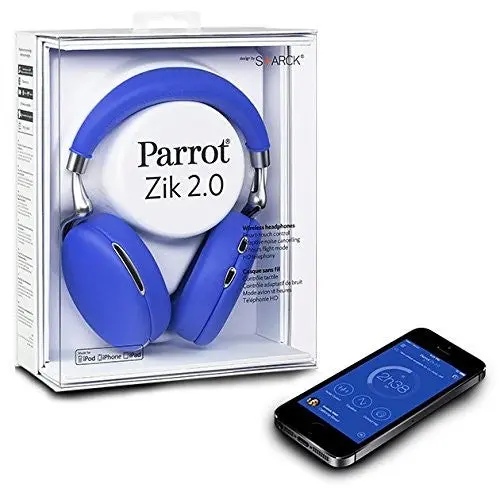 Parrot ZiK 2.0 by Philippe Starck Bleu - Casque audio Bluetooth