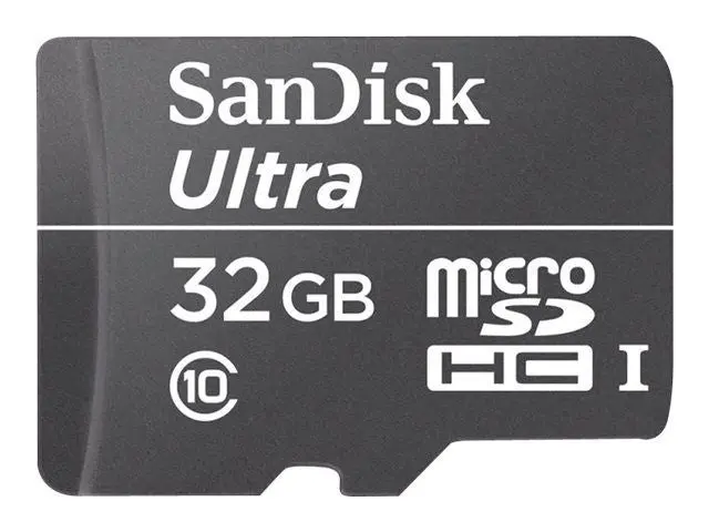 Sandisk Ultra - Carte Mémoire Flash - 32 Go - Class 10 - Microsdhc Uhs-I