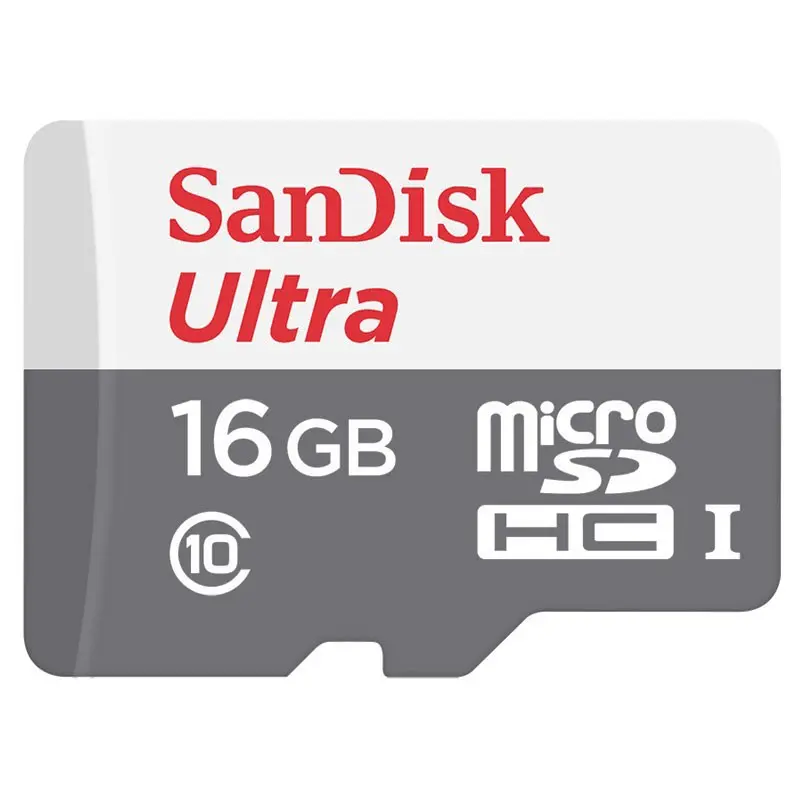 Carte mémoire Micro-SD Sandisk Ultra microSDHC 16 Go (48Mo/s)