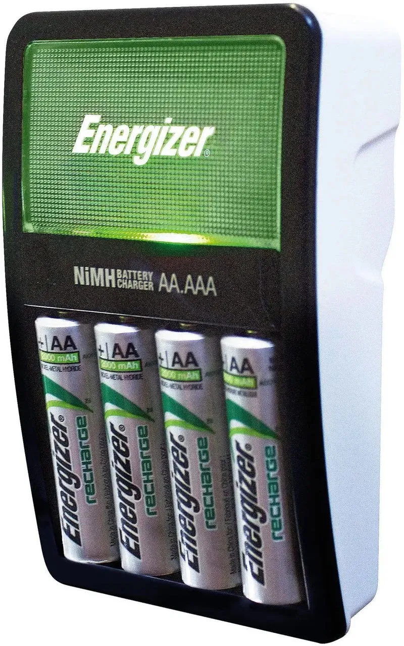 Chargeur de pile batterie Energizer Maxi avec 4 piles AA 2000 mAh 7638900321401