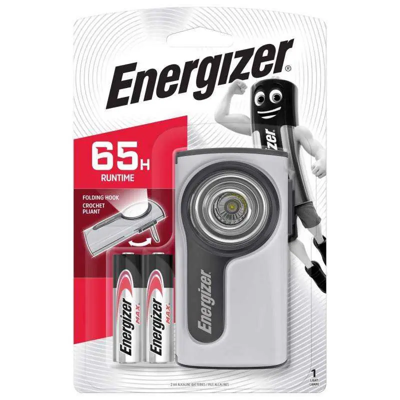 Torche Energizer Compact Led Metal avec 2 piles AA 7638900307504