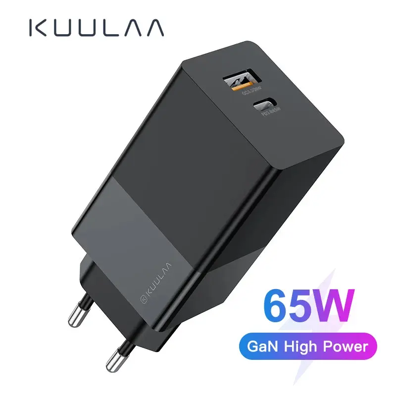 chargeur USB type-c pour APPLE ASUS .... 65W Gallium Nitride Charger QC3.0, QC PD3.0
