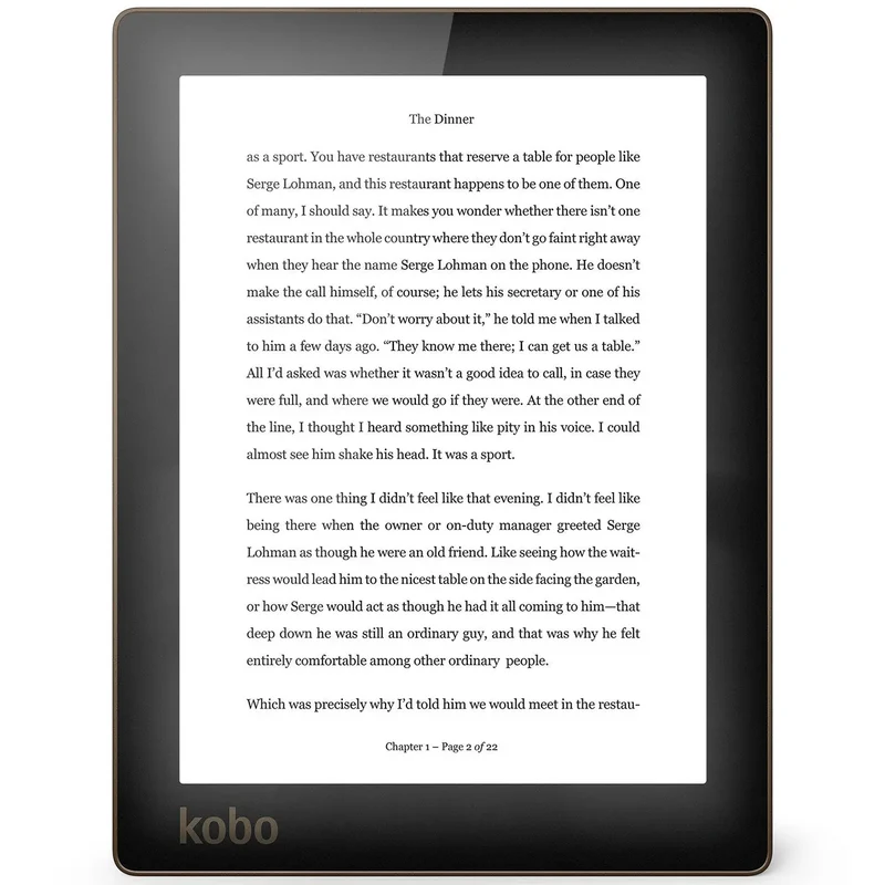 Kobo Aura – Liseuse Numérique 6" E Ink Pearl – ComfortLight – Wi-Fi – Noir