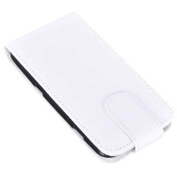 Etui cuir blanc avec clapet pour Samsung i9250 Galaxy Nexus