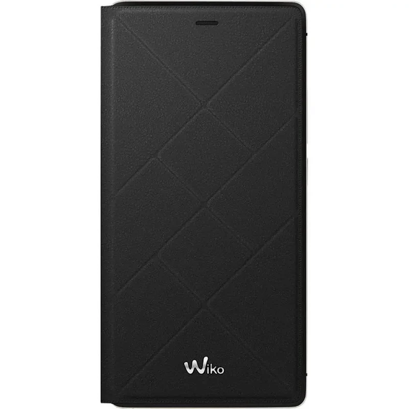COQUE FLIP COVER OFFICIEL WIKO FEVER 4G NOIR BLACK ETUI A RABAT/
