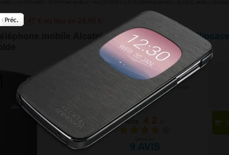 Protection pour téléphone mobile Alcatel Mobile Housse Aero Flipcase (gris) - Alcatel Idol 3 5,5 4894461233062