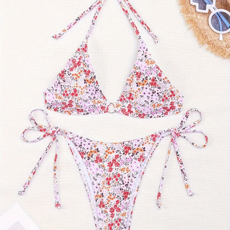 Lilia Wildflower Tie Bikini Set