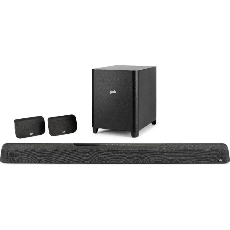 Polk MagniFi MAX AX SR | Système Cinéma maison 7.1.2 - Barre de son - Caisson de graves 10" sans fil - Dolby Atmos - Noir